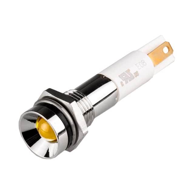M08P-03Y LED 8MM PROTRUDE 3VDC YELLOW