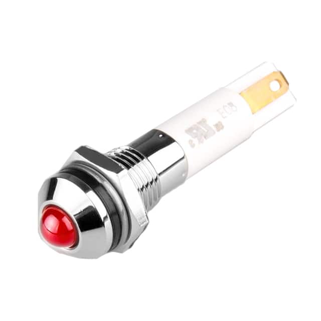 M08R-03R LED 8MM ROUND 3VDC RED