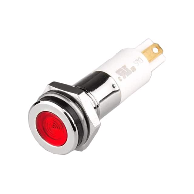 H10F-24R HIGH LED 10MM FLAT 24VDC RED