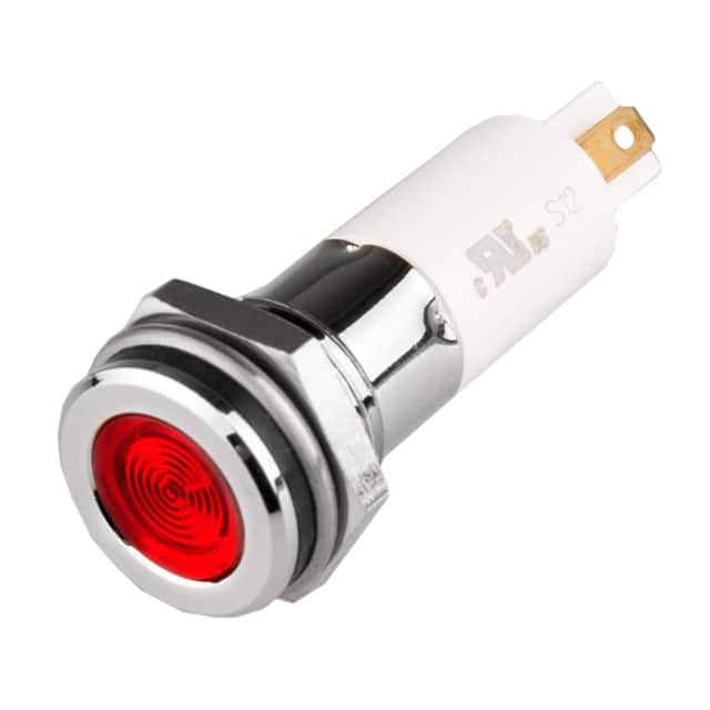 H12F-03R HIGH LED 12MM FLAT 3VDC RED