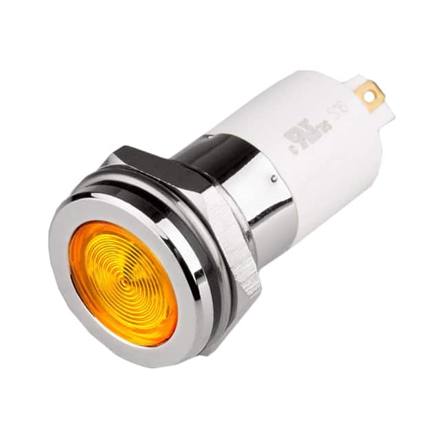 H16F-10Y HIGH LED 16MM FLAT 110V YELLOW