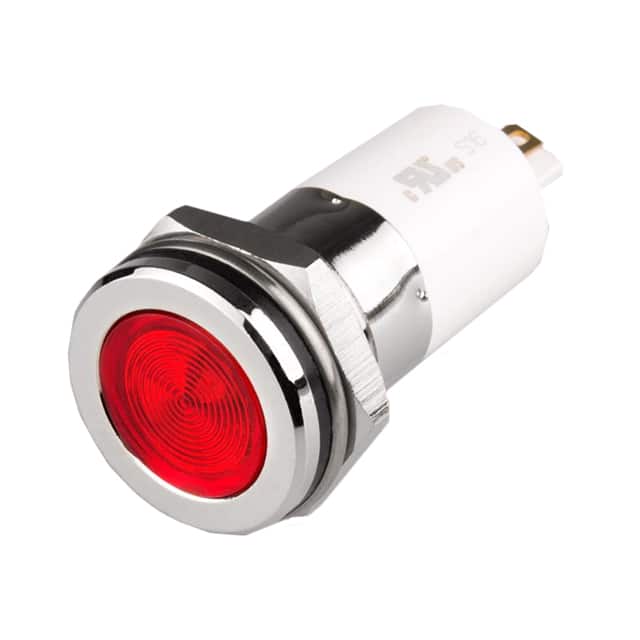 H16F-03R HIGH LED 16MM FLAT 3VDC RED