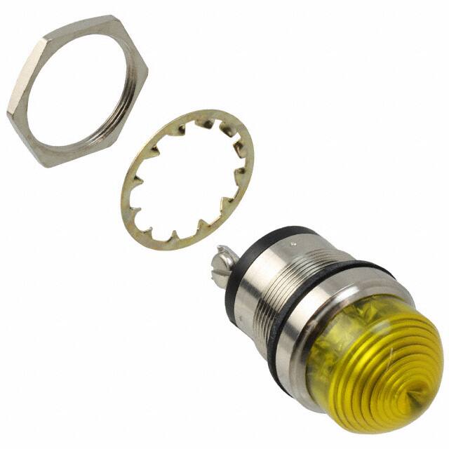 5563704304F LED PNL MT 1" 24V WT DOME YEL