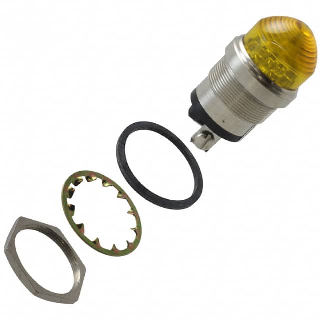 5563708304F LED PANEL MT 1" WT DOME YELLOW
