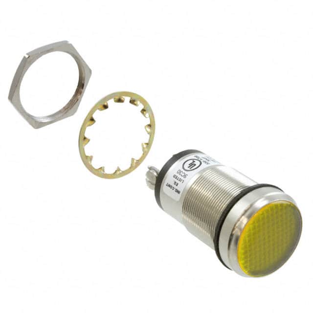 5561709304F LED PNL MT 1" 230VAC WT FLAT YLW