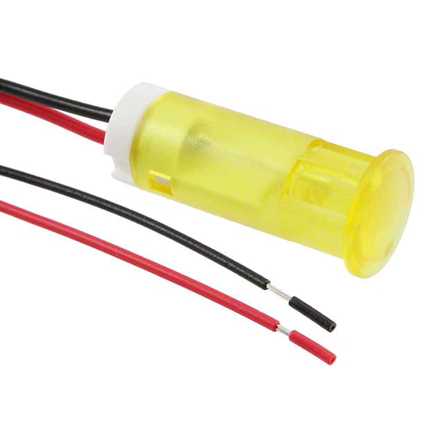 QS103XXY12 INDICATOR 10MM FIXED YE 12V WIRE