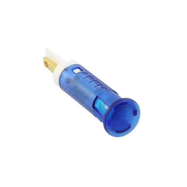 QS81XXB12 INDICATOR 8MM FIXED BLU 12V SLDR