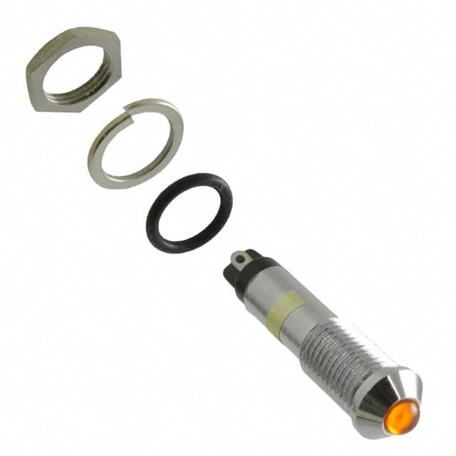 6071312330F LED 7MM YELLOW PMI W GASKET
