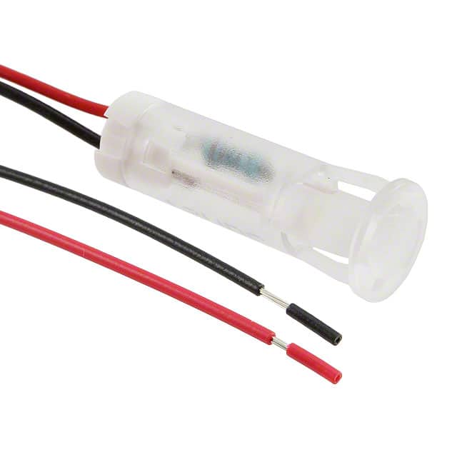 QS83XXW12 INDICATOR 8MM FIXED WHT 12V WIRE