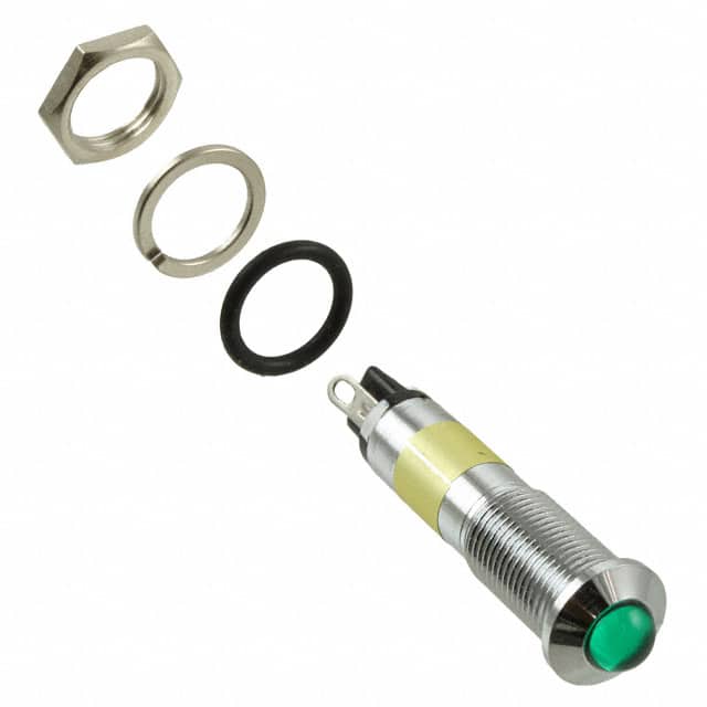 6091212330F LED 9MM GREEN PMI W GASKET