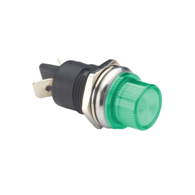 PL-522-GC PILOT LED 12V GRN. M16 BLD
