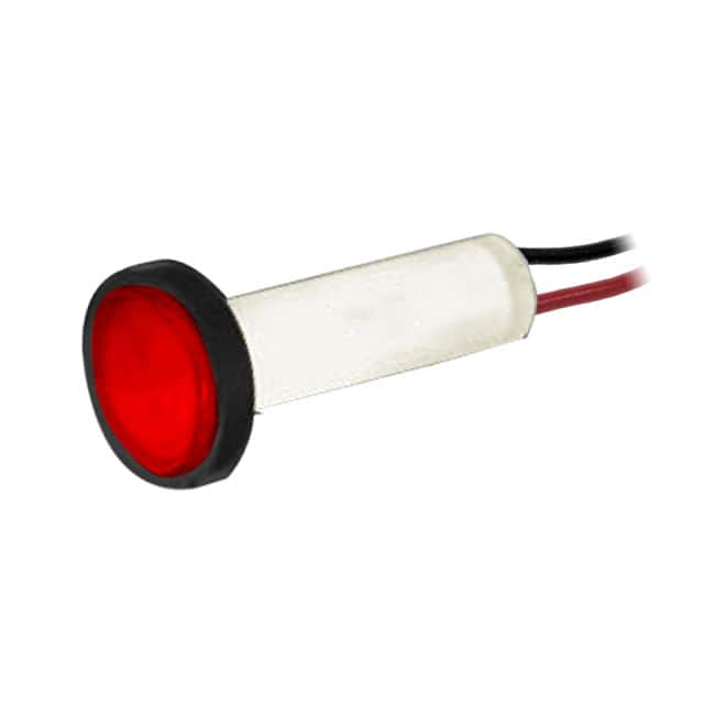 464W-NKR5H-CRO PMI LED .250" FLAT 5V WIRE RED