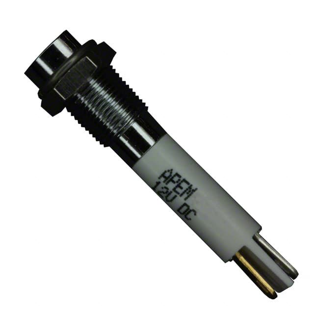 Q6R1CXXW12E INDICATOR 12V 6MM RECESSED WHT