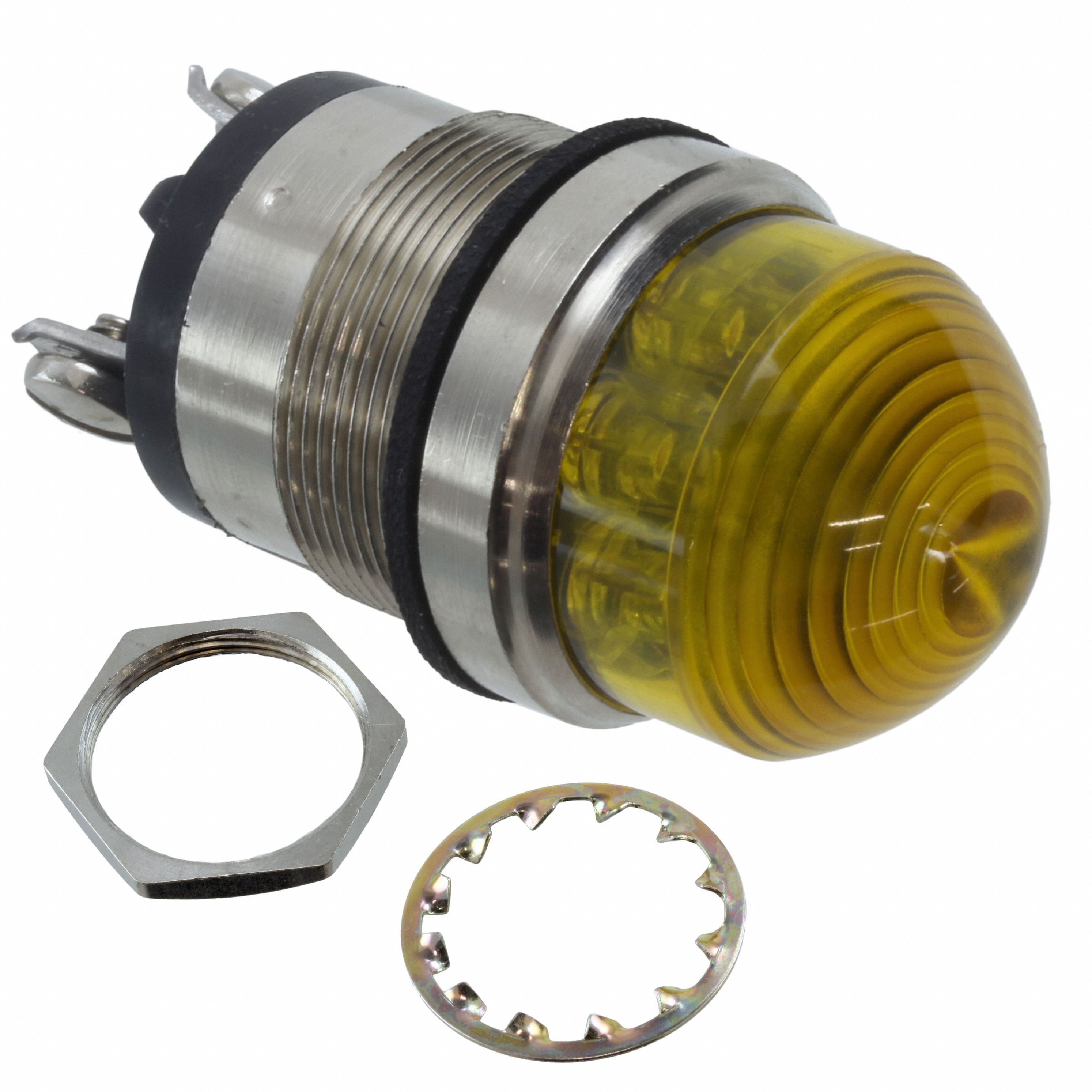 5563706304F LED PNL MT 1" 72V WT DOME YELLOW