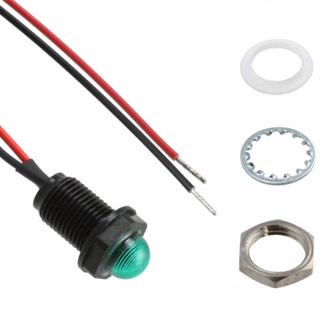 PM5-AP7G3.4V PANEL MOUNT ASSEM GREEN, 8.5MM