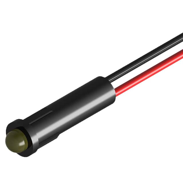 PL31814-1Y01-2 3MM LED PMI SNAP-IN YELLOW 6" WI