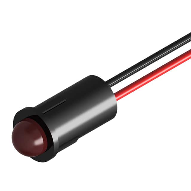 PL519-1R12-2 5MM LED PMI SNAP-IN RED