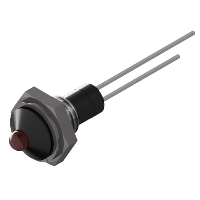 PL321-1R12-B BLCK BOLT-IN PMI RED LED