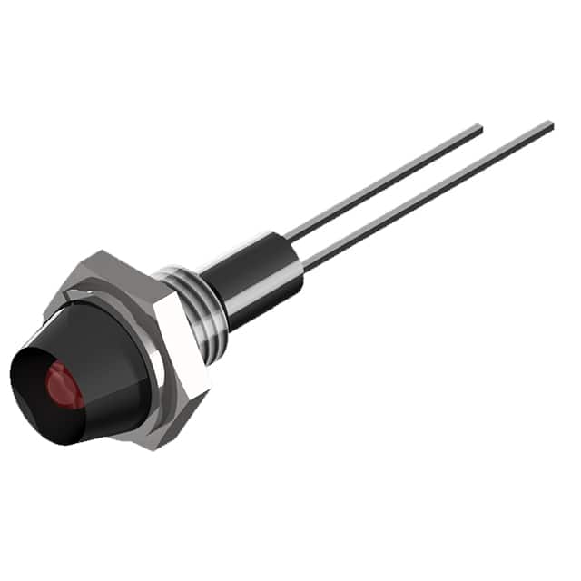 PL320-1R12-B BLCK BOLT-IN PMI RED LED