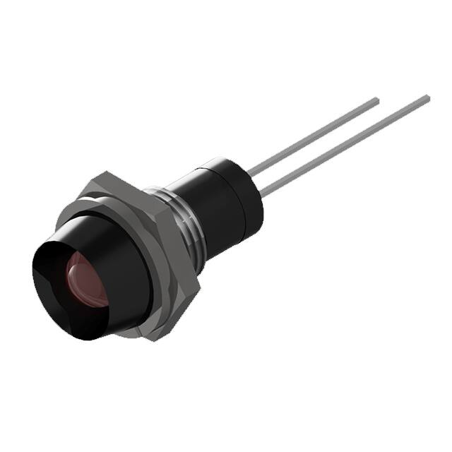 PL523-1R12-B BLCK BOLT-IN PMI RED LED