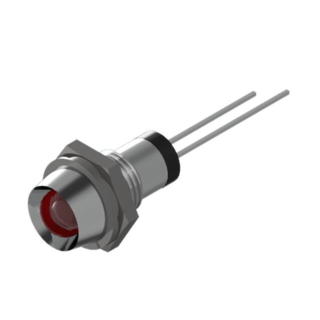 PL523-1R12-S SLVR BOLT-IN PMI RED LED