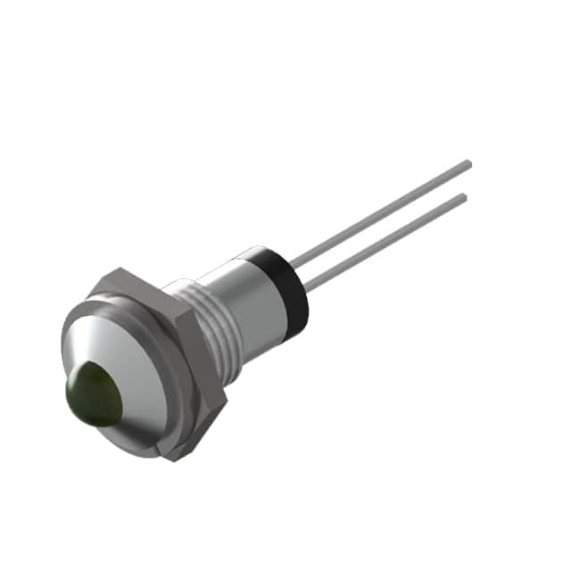 PL524-1G13-S SLVR BOLT-IN PMI GREEN LED