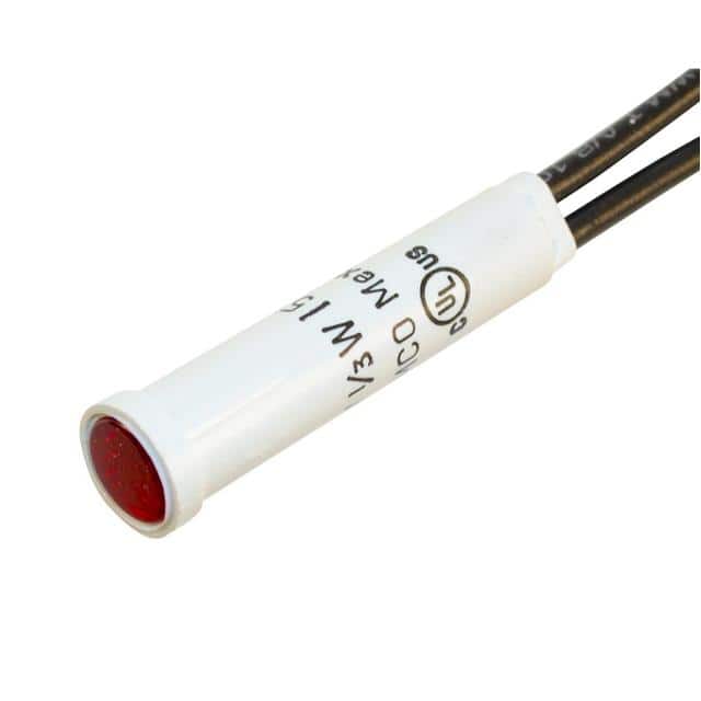 WL-2110A1 NEON IND .31" RED 115VAC FLUSH 6