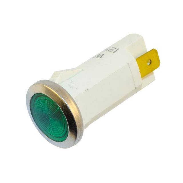 WL-1033QD5 NEON IND .50" GREEN 230VAC FLUSH
