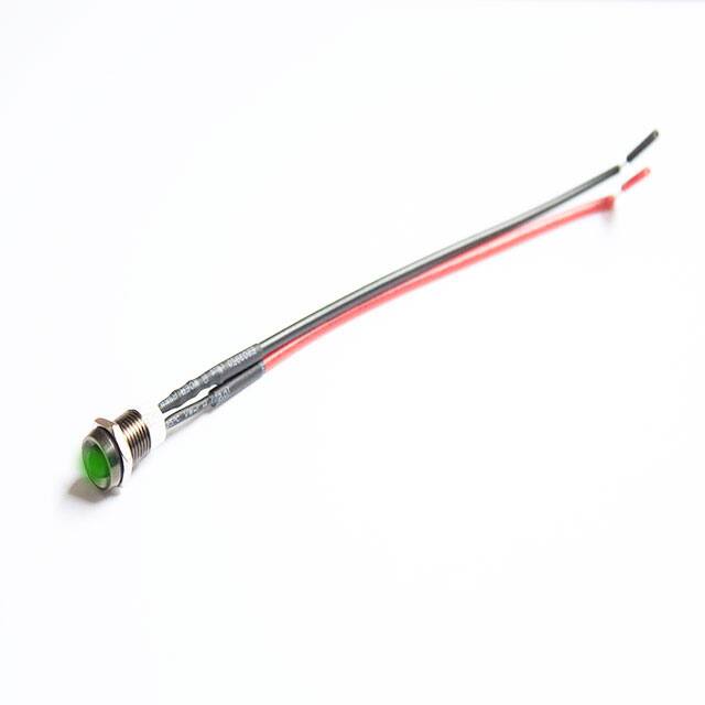 LM1-5-W-G LED INDICATOR 5MM - GREEN, SCREW