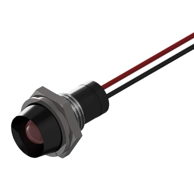 PL523-1R12-2B BLCK BOLT-IN PMI RED LED 6" WR