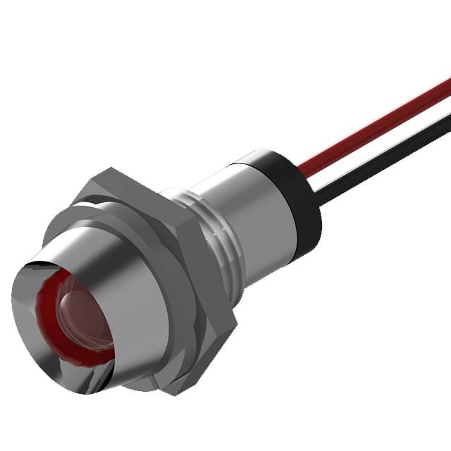 PL523-1R12-2S SLVR BOLT-IN PMI RED LED 6" WR