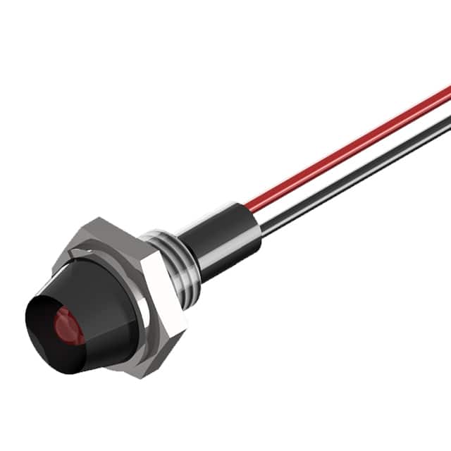 PL320-1R12-2B BLCK BOLT-IN PMI RED LED 6" WR