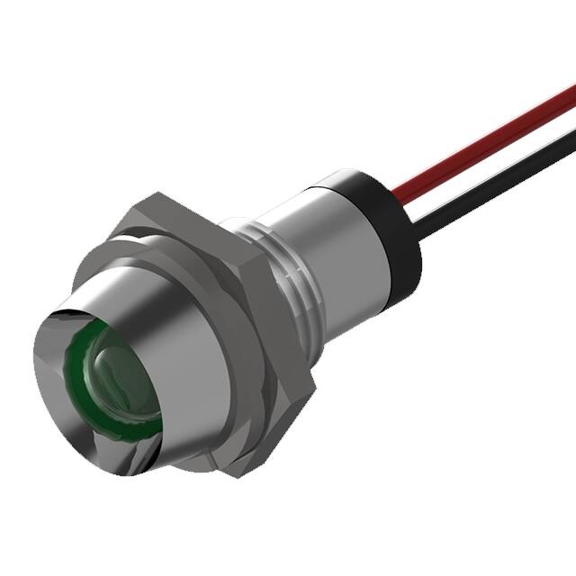 PL523-1G13-2S SLVR BOLT-IN PMI GREEN LED 6" WR