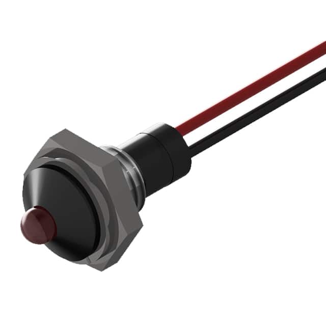 PL321-1R12-2B BLCK BOLT-IN PMI RED LED 6" WR