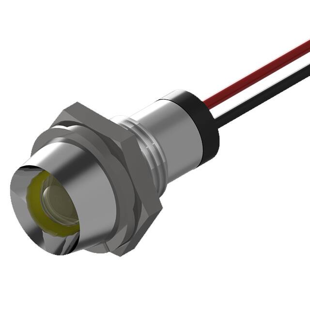 PL523-1Y01-2S SLVR BOLT-IN PMI YELLOW LED 6" W