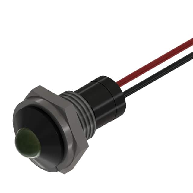 PL524-1G13-2B BLCK BOLT-IN PMI GREEN LED 6" WR