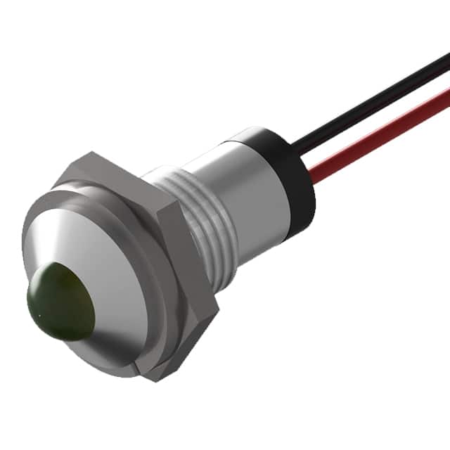 PL524-1G13-2S SLVR BOLT-IN PMI GREEN LED 6" WR