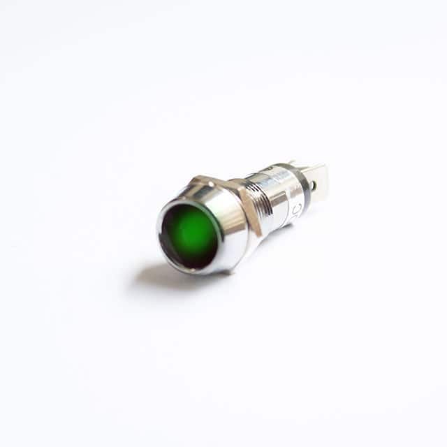 LM2-8-1-G LED INDICATOR 8MM - GREEN, SCREW