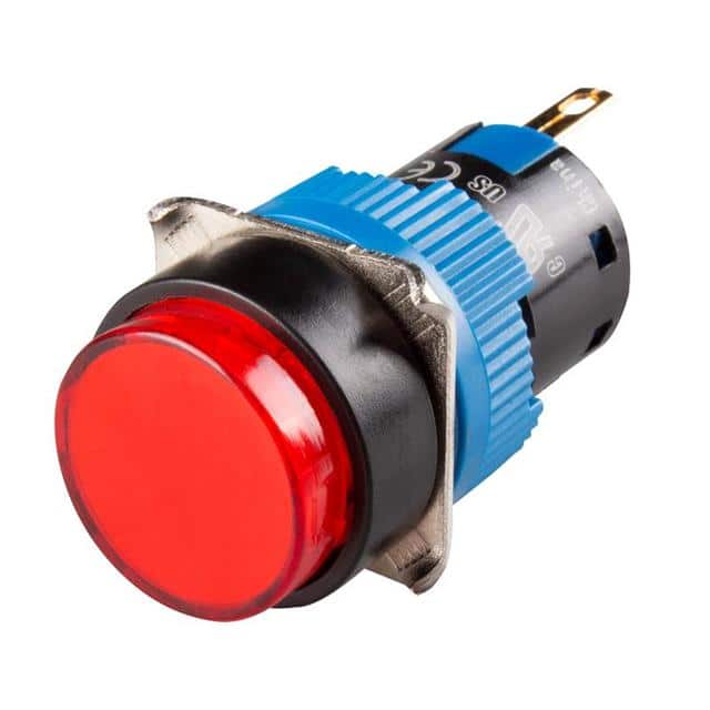 K16-170-R-24V LED 16MM ROUND RED 24VDC IP65