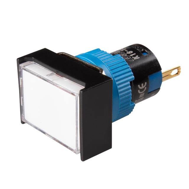 K16-190-W-24V LED 16MM RECTANGULAR WHITE 24VDC