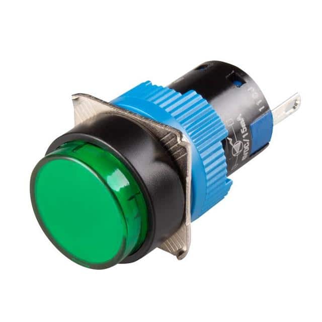 K16-170-G-12V LED 16MM ROUND GREEN 12VDC IP65