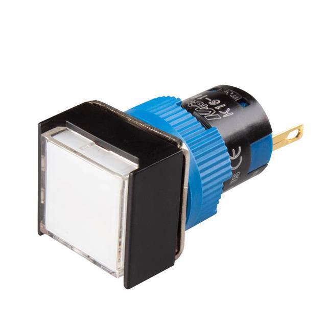 K16-180-W-24V LED 16MM SQUARE WHITE 24VDC IP65