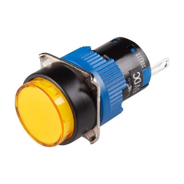 K16-170-Y-6V LED 16MM ROUND YELLOW 6VDC IP65