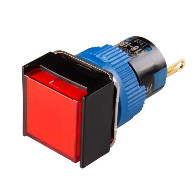 K16-180-R-24V LED 16MM SQUARE RED 24VDC IP65
