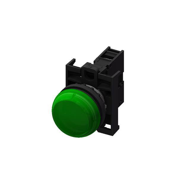 M22L-FSF-E30-G PILOT-FLAT-LED-GREEN