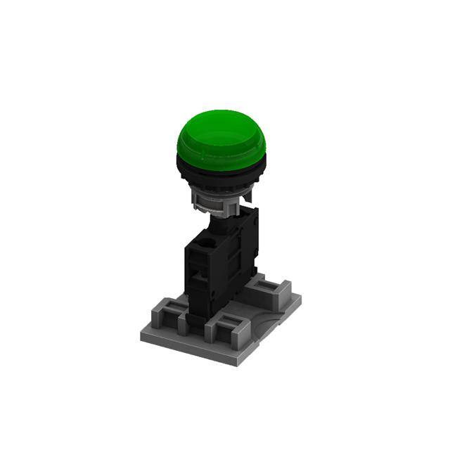 M22L-FSB-E30-G PILOT-FLAT-LED-GREEN