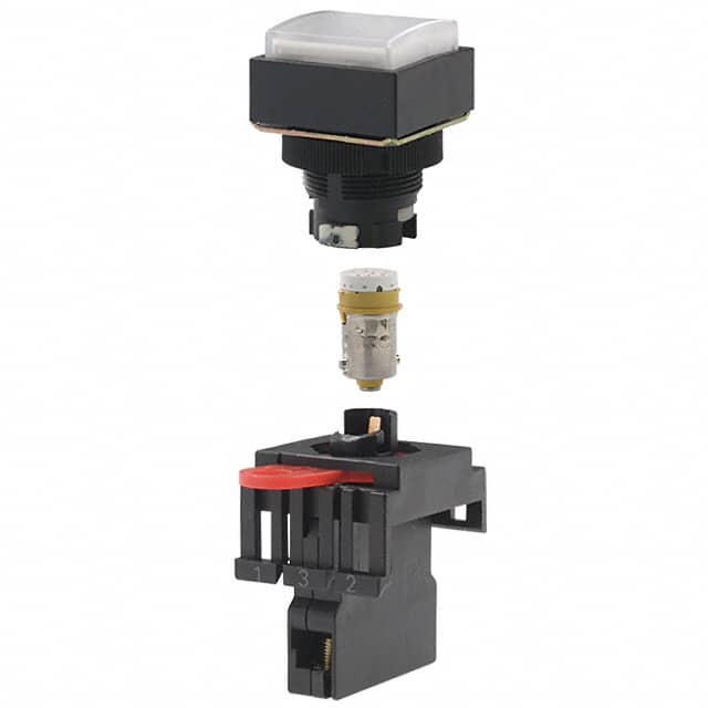 M22-CW-24A PILOT LIGHT SQUARE WHT 24VAC/DC