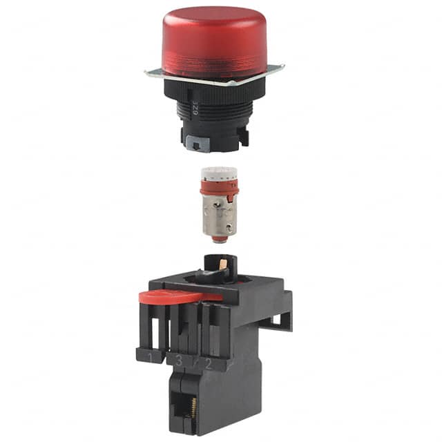M22-FR-24A PILOT LIGHT 24V LED ROUND RED