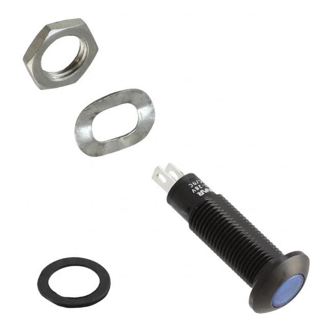 PM5-A7B28V PANEL MOUNT ASSEM 8.1MM BLUE
