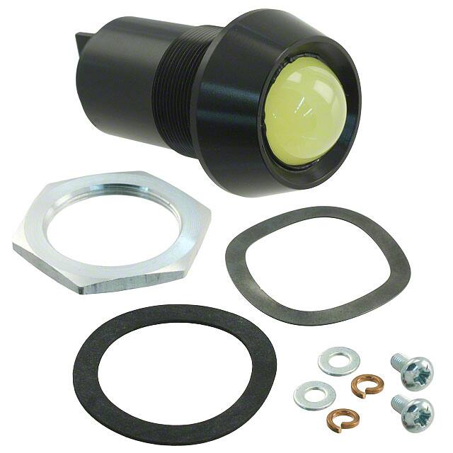 PM5-A20Y110V PANEL MOUNT ASSEM 25.4MM YELLOW